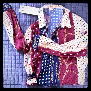 Zara chain link button down